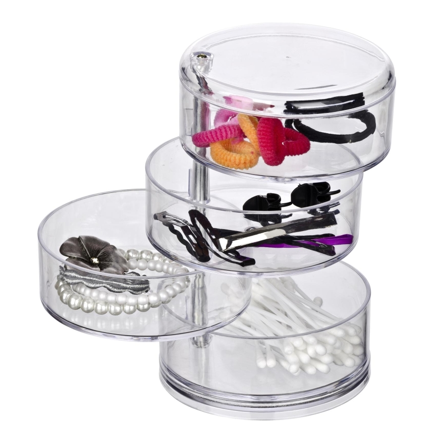 WENKO 20990100 - Organiseur TOWER 11,5x17,5 cm transparent