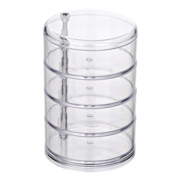 WENKO 20990100 - Organizer TOWER 11,5x17,5 cm transparent