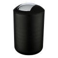 WENKO 21212100 - Cestino BRASIL 19,5x31 cm nero/cromo lucido