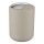 WENKO 21221100 - Abfalleimer BRASIL 14x21 cm beige/glänzender Chrom