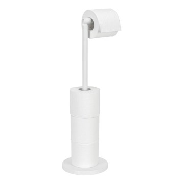 WENKO 21424100 - Porta rotolo per carta igienica 21x55 cm, bianco