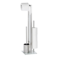 WENKO 21564100 - WC-Bürste RIVALTA 18 x 70 cm Edelstahl/silber/weiß/schwarz