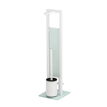 WENKO 21565100 - Brosse WC RIVALTA 18x70 cm blanche/noire
