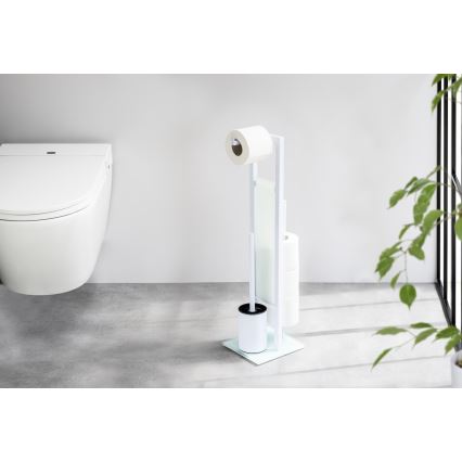 WENKO 21565100 - WC-Bürste RIVALTA 18x70 cm weiß/schwarz