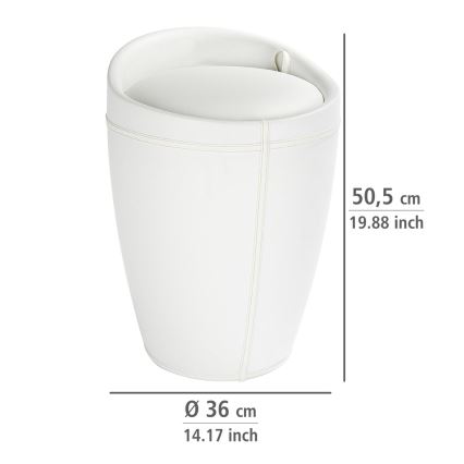 WENKO 21773100 - Sgabello CANDY 36x50,5 cm bianco/nero