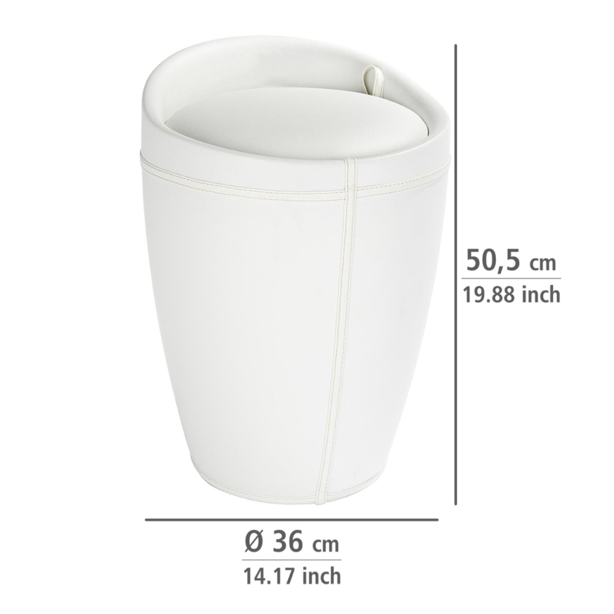 WENKO 21773100 - Tabouret CANDY 36x50,5 cm blanc/noir