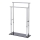 WENKO 22089100 – Garderobenleiste LAVA 52x81,5 cm Edelstahl/silber/schwarz