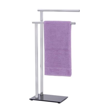 WENKO 22090100 - Porte-serviettes LAVA 42x81 cm inox/argenté/noir