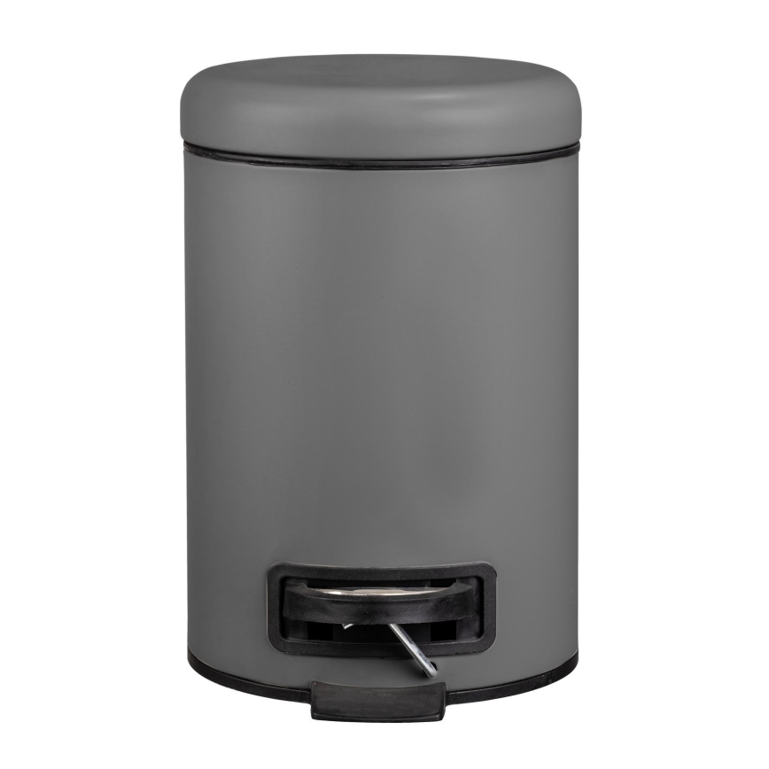 WENKO 22148100 - Corbeille LEMAN 17x25 cm gris/noir