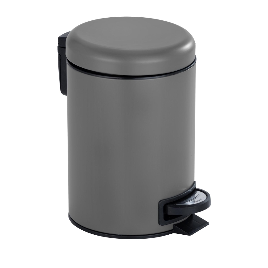 WENKO 22148100 - Corbeille LEMAN 17x25 cm gris/noir