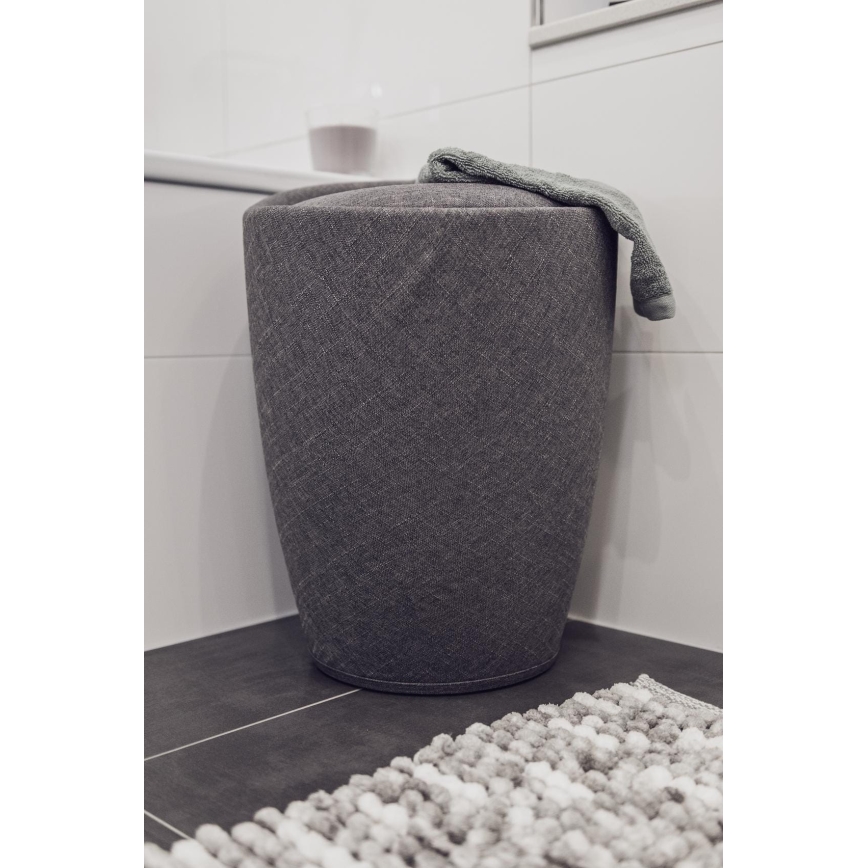 WENKO 22448100 - Hocker CANDY 36x50,5 cm grau/schwarz