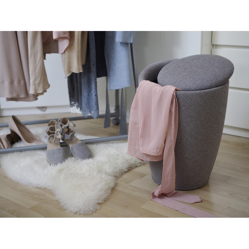 WENKO 22448100 - Sgabello CANDY 36x50,5 cm grigio/nero