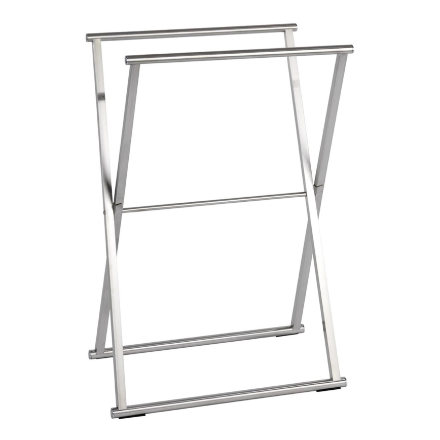 WENKO 22476100 - Handtuchständer LAVA 53,5 x 80,5 cm Edelstahl/Silber