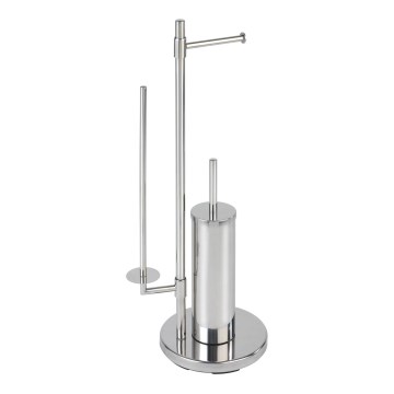 WENKO 22512100 - Brosse WC UNIVERSALO NEO 30x73 cm inox/argenté