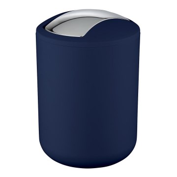 WENKO 22520100 - Cestino BRASIL 14x21 cm blu/cromo lucido