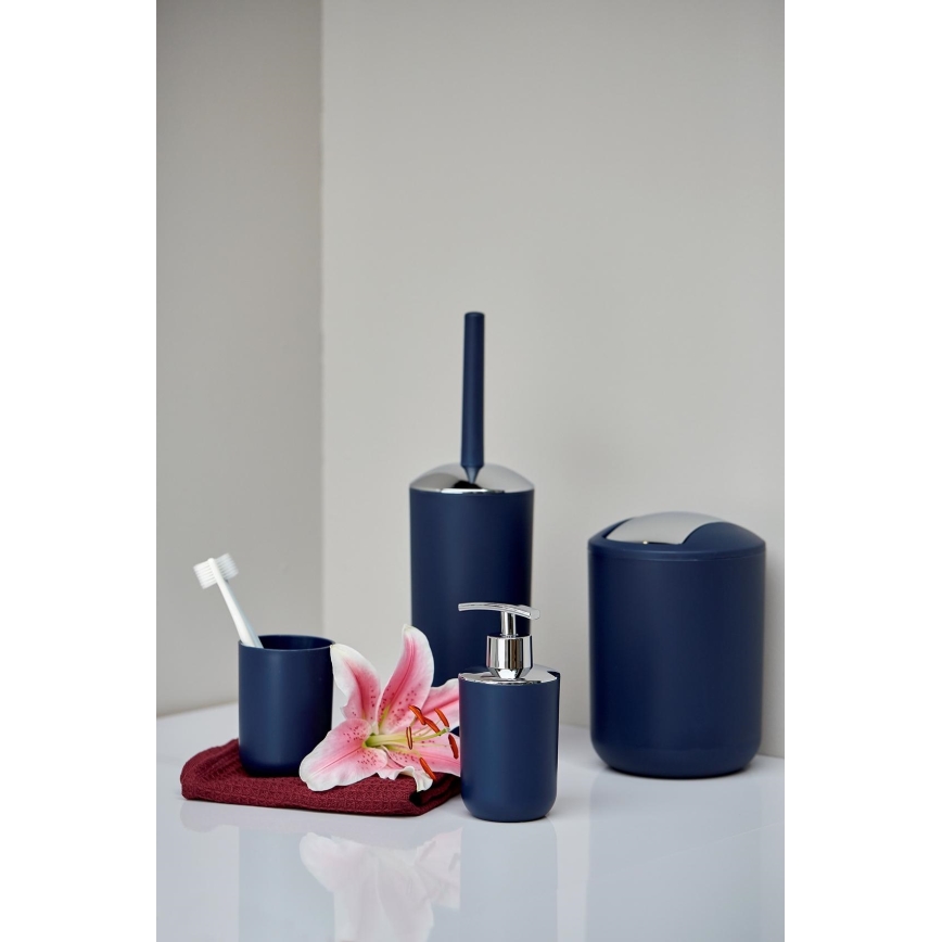 WENKO 22520100 - Korb BRASIL 14x21 cm blau/glänzender Chrom