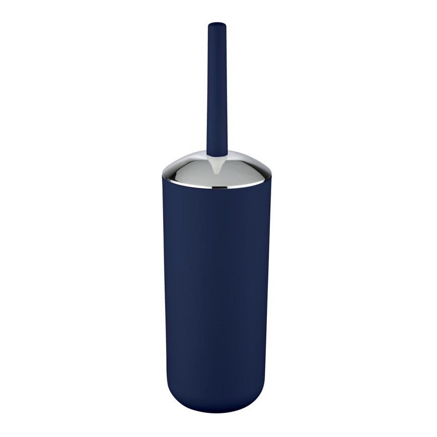 WENKO 22522100 - WC-Bürste BRASIL 10x37 cm blau/glänzender Chrom