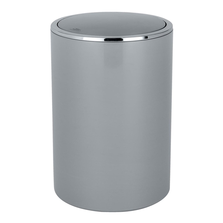 WENKO 22562100 - Korb INCA 18,5x25,5 cm grau/glänzender Chrom