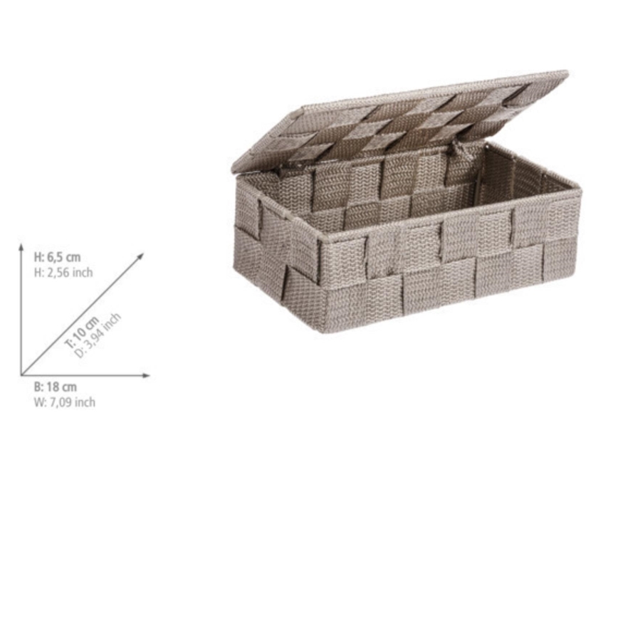 WENKO 22572100 - Organizzatore ADRIA 18x10 cm beige