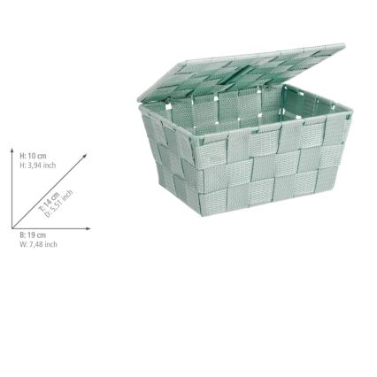WENKO 22573100 - Korb ADRIA 19 x 14 cm, grün