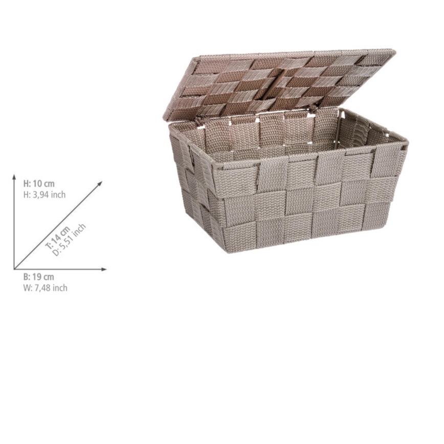 WENKO 22575100 - Panier ADRIA 19 x 14 cm beige