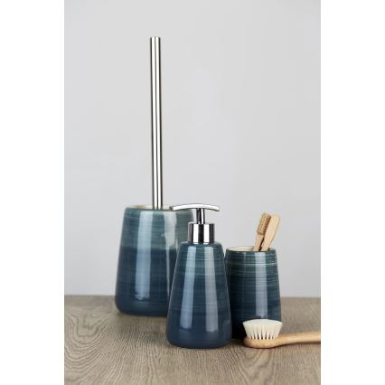 WENKO 22648100 - Ensemble WC POTTERY 12,5 x 39,5 cm turquoise