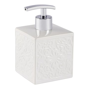 WENKO 22650100 - Distributeur de savon CORDOBA 500 ml blanc