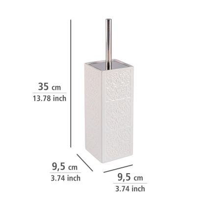 WENKO 22651100 - Scopino WC CORDOBA 9,5 x 35 cm, bianco