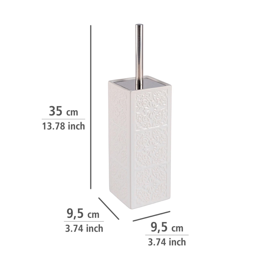 WENKO 22651100 - WC-Bürste CORDOBA 9,5 x 35 cm weiß