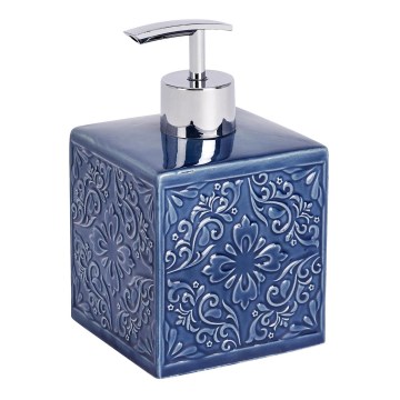 WENKO 22653100 - Dispenser per sapone CORDOBA 500 ml blu