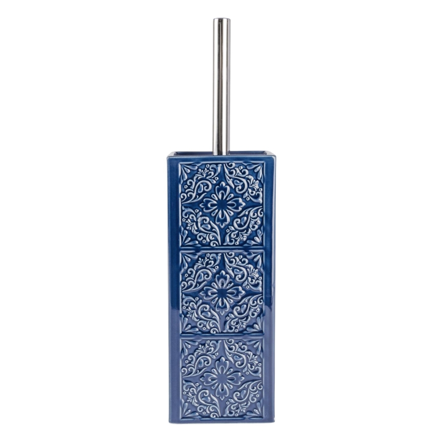 WENKO 22654100 - Toilettenbürste CORDOBA, 9,5 x 35 cm, blau