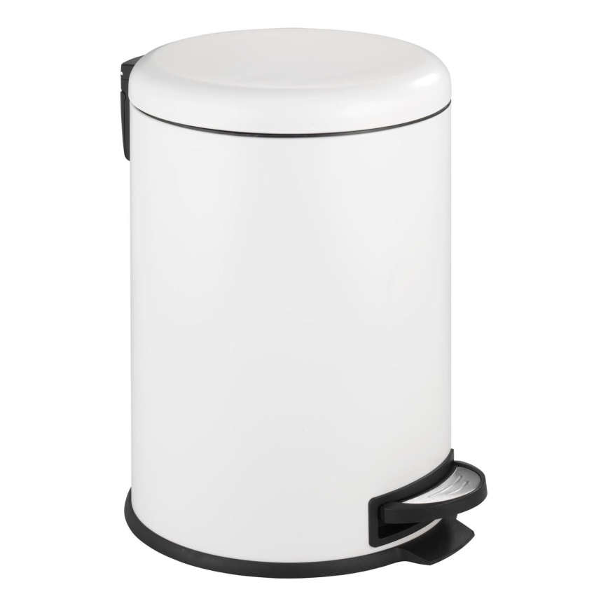 WENKO 22708100 - Cestino LEMAN 30,5x44 cm bianco/nero