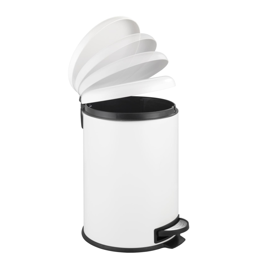 WENKO 22708100 - Cestino LEMAN 30,5x44 cm bianco/nero