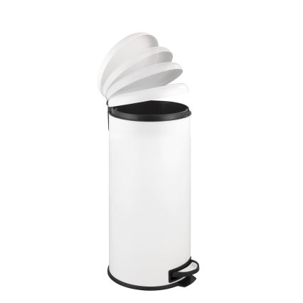 WENKO 22709100 - Cesto LEMAN 30,5x64 cm bianco/nero