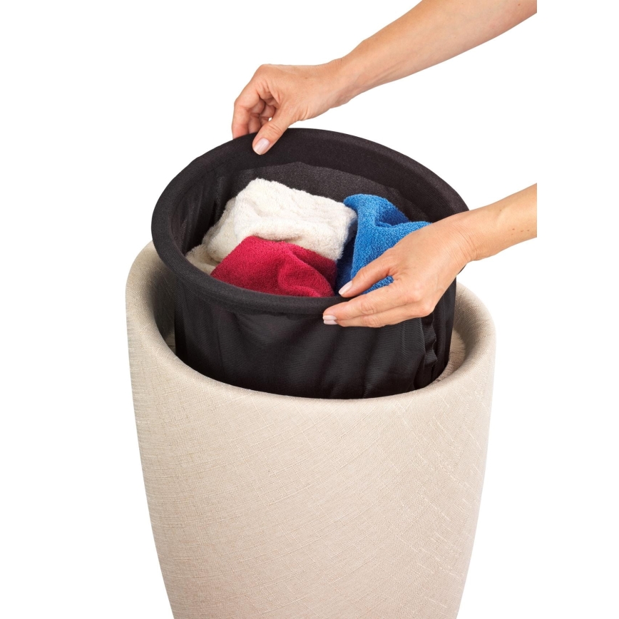 WENKO 22834100 - Sgabello CANDY 36x50,5 cm beige/nero