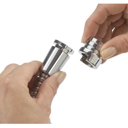 WENKO 22866100 - Duschstange UNIVERSAL 170x6,5 cm glänzender Chrom/Silber/Grau