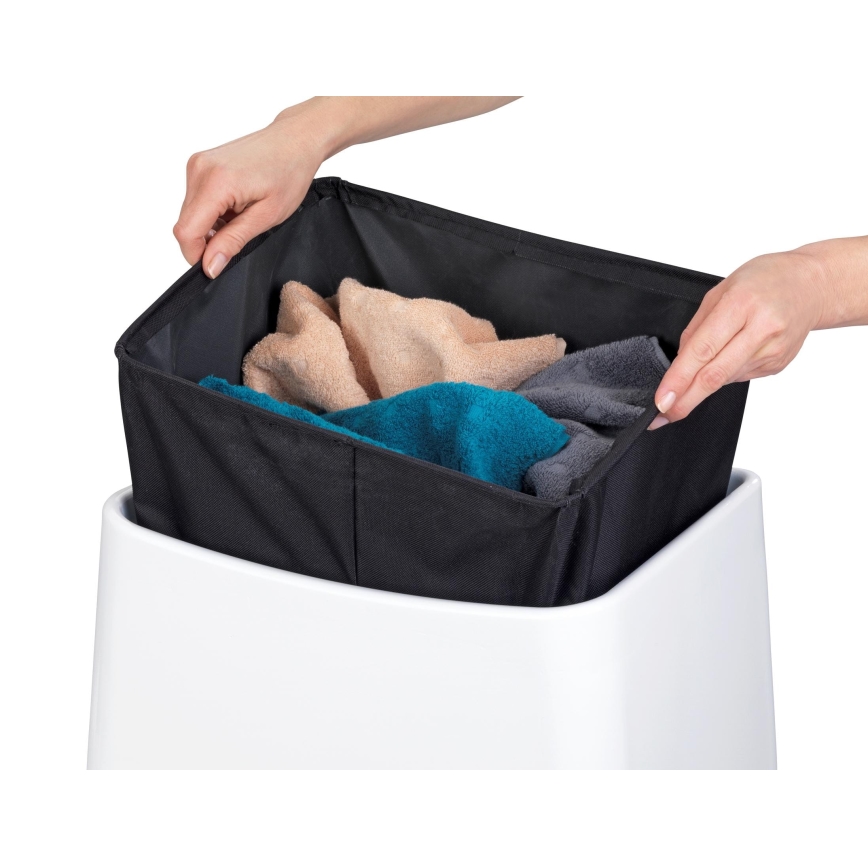 WENKO 22949100 - Sgabello WING 45x48 cm bianco/nero