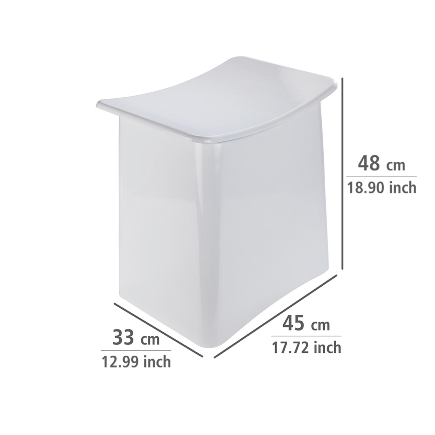 WENKO 22949100 - Tabouret WING 45 x 48 cm blanc/noir