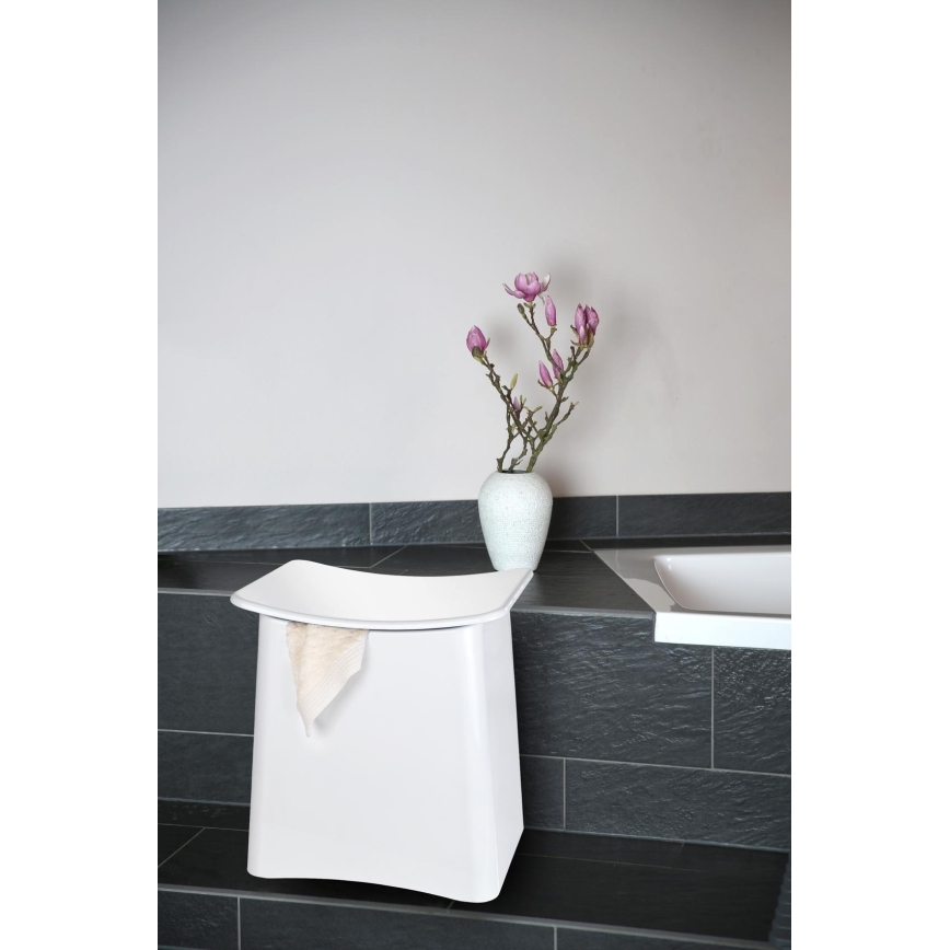 WENKO 22949100 - Tabouret WING 45 x 48 cm blanc/noir