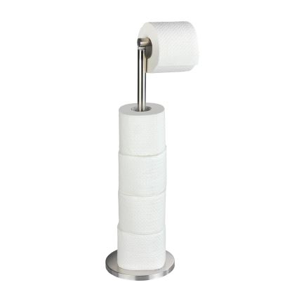 WENKO 22985100 - Porte-papier toilette 21x55 cm en acier inoxydable/argenté