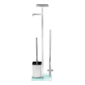 WENKO 23364100 - Scopino WC DEBAR 21x70,5 cm acciaio inox/satinato/bianco