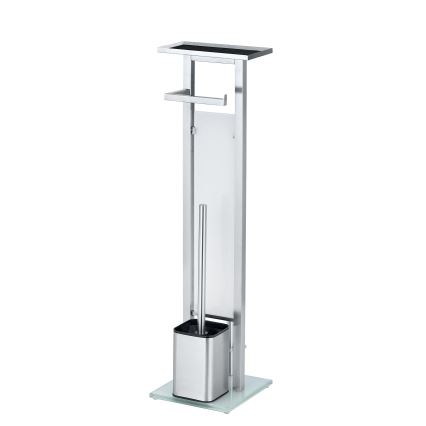 WENKO 23364100 - Scopino WC DEBAR 21x70,5 cm acciaio inox/satinato/bianco