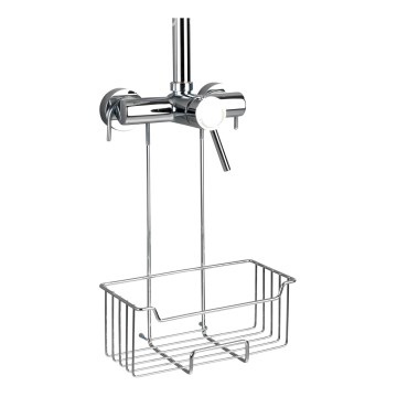 WENKO 23499100 - Mensola doccia MILO 25x36 cm acciaio inox/argento/trasparente