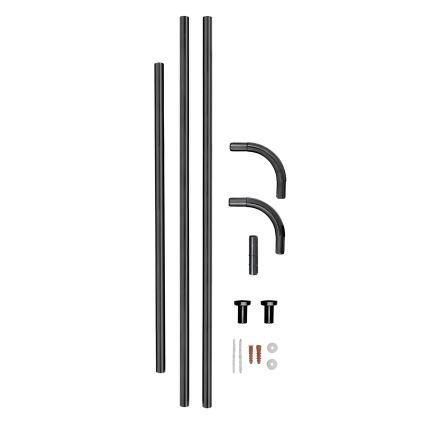 WENKO 23565100 - Asta 2x2 cm nera