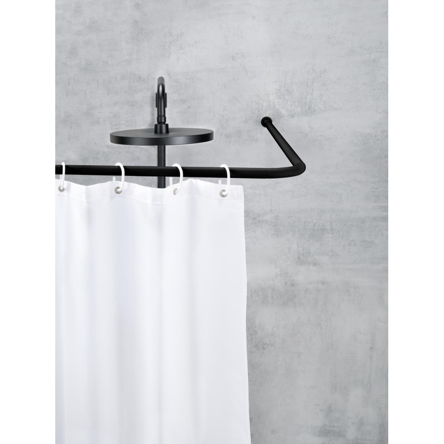 WENKO 23565100 - Barre carrée 2x2 cm noire