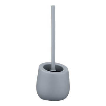 WENKO 23650100 - Brosse WC BADI 13,5x38 cm gris