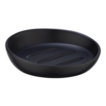 WENKO 23653100 - Porte-savon BADI 11,5 x 3 cm noir