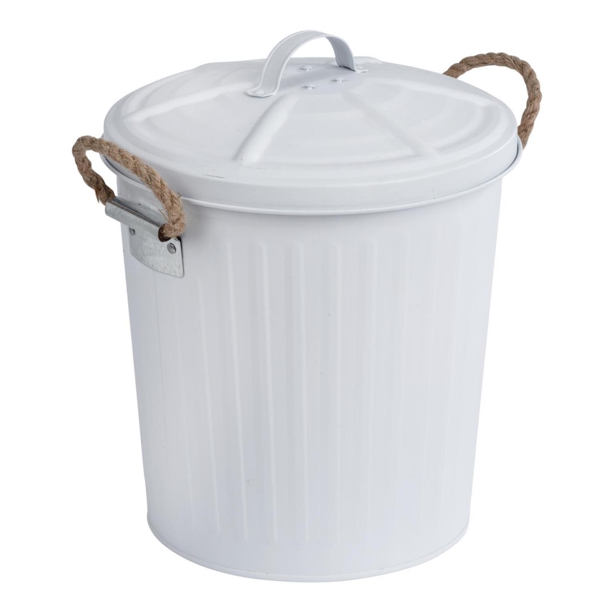 WENKO 23703100 - Corbeille GARA 24x28,5 cm blanche