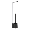 WENKO 23804100 - Scopino WC AVOLA 13x70 cm acciaio inox/nero