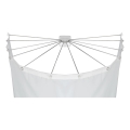 WENKO 23863100 - Support de douche 96 x 72 cm, acier inoxydable/blanc
